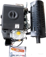 Бензиновый двигатель ZigZag GX 670 (SR2V78)( 678 см.3 13,4 кВт, гориз.цилиндр. вал д.25,4 мм, шпонка 6,3х50 мм)
